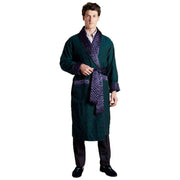 Bown of London Connaught Long Smoking Jacket - Green/Navy