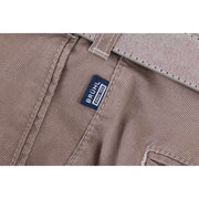 BRUHL Parma B Textured Cotton Chinos - Maroon Brown