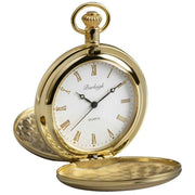 Burleigh Locket Quartz Pocket Watch - Gold