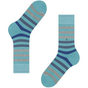 Burlington Blackpool Sokken - Key Largo Blauw