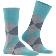 Burlington Clyde Sokken - Key Largo Blauw