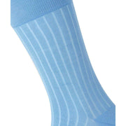 Burlington Duke Street Sokken - Korenbloem Blauw