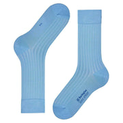 Burlington Duke Street Sokken - Korenbloem Blauw