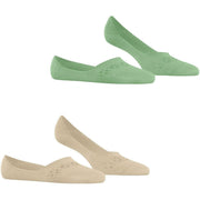Burlington Everyday 2-pack onzichtbare sokken - Perzisch groen