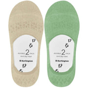 Burlington Everyday 2-pack onzichtbare sokken - Perzisch groen