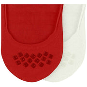 Burlington Everyday 2-Pack No Show Sokken - Actief Rood