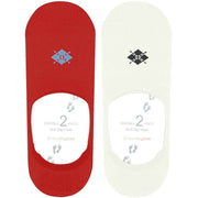 Burlington Everyday 2-Pack No Show Sokken - Actief Rood