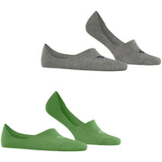 Burlington Everyday 2-pack No Show sokken - Fairway groen