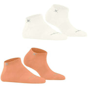 Burlington Everyday 2-pack sneakersokken - perzikoranje