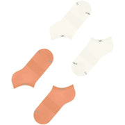 Burlington Everyday 2-pack sneakersokken - perzikoranje