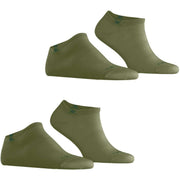 Burlington Everyday 2-pack sneakersokken - Salvia groen