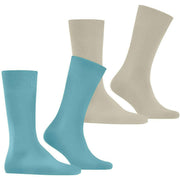 Burlington Everyday 2-pack sokken - Key Largo Blue