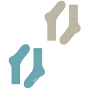 Burlington Everyday 2-pack sokken - Key Largo Blue