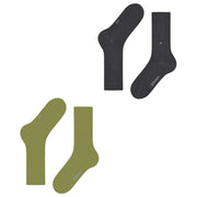 Burlington Everyday 2-Pack Socks - Kiwi Green/Black