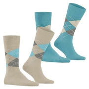 Burlington Everyday Argyle 2-pack sokken - Zemet Beige