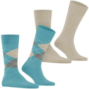 Burlington Everyday Mix 2-pack sokken - Key Largo Blue