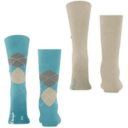 Burlington Everyday Mix 2-pack sokken - Key Largo Blue