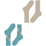 Burlington Everyday Mix 2-pack sokken - Key Largo Blue