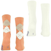 Burlington Everyday Mix 2-pack sokken - perzikoranje