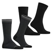 Burlington Everyday Stripe 2-Pack Socks - Black