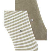 Burlington Everyday Stripe 2-Pack Socks - Kitt Beige