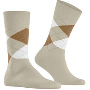 Burlington King Sokken - Zijde Beige