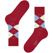 Burlington Manchester Sokken - Tropicana Rood