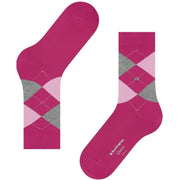 Burlington Queen Sokken - Aubergine Rood