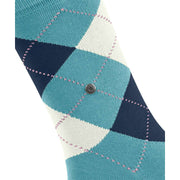 Burlington Queen Sokken - Key Largo Blauw