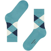 Burlington Queen Sokken - Key Largo Blauw