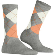 Burlington Rib Courtside Sokken - Heather Grijs