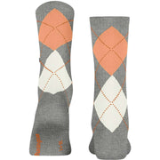 Burlington Rib Courtside Sokken - Heather Grijs