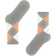 Burlington Rib Courtside Sokken - Heather Grijs
