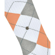 Burlington Rib Courtside Sokken - Wit/Oranje
