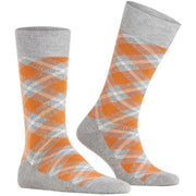 Burlington Tartan Sokken - Heather Grijs