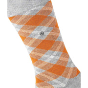 Burlington Tartan Sokken - Heather Grijs