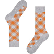 Burlington Tartan Sokken - Heather Grijs