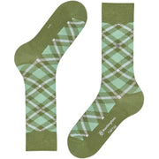 Burlington Tartan Sokken - Salvia Groen