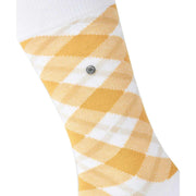 Burlington Tartan Sokken - Wit