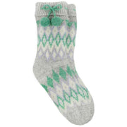 totes-toasties-fair-isle-chenille-slipper-socks---greygreenpurple-34518399
