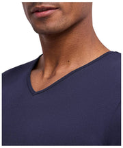 Falke Daily naadloos T-shirt met V-hals - Midnight Navy
