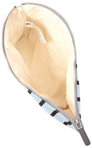 Roka Maida Vale medium katoenen canvas tasje - blauwe streep