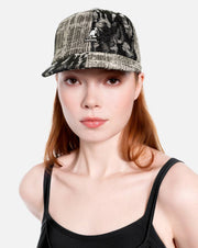 Kangol Denim Mashup Army Cap - Zwart doorgestikt