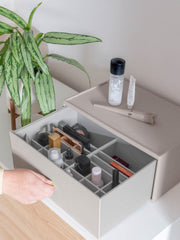 Stackers Supersize make-up organizer met diepe lade - Taupe