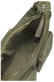 Hindbag Emile Multi Pocket Schoudertas - Olijfgroen