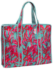 Elie Beaumont Serendipity fluwelen draagtas - Koraal Lily Roze