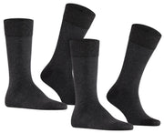 Falke Happy 2 Pack Socks - Anthra Mel Gray