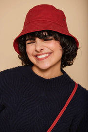 Achterzak Bob Bucket Hat - Terracotta Rood