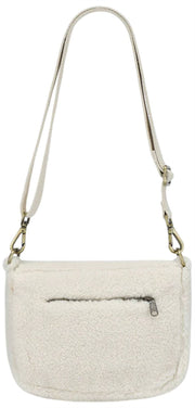 Hindbag Margault Teddy Schoudertas - Arctic White