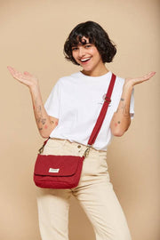 Hindbag Margault Gewatteerde Schoudertas - Terracotta Rood